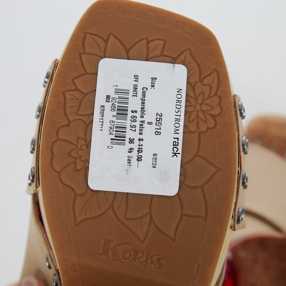 KORKS Faux Leather Draya Platform Sandal Women's Size 9 - Picture 11 of 11